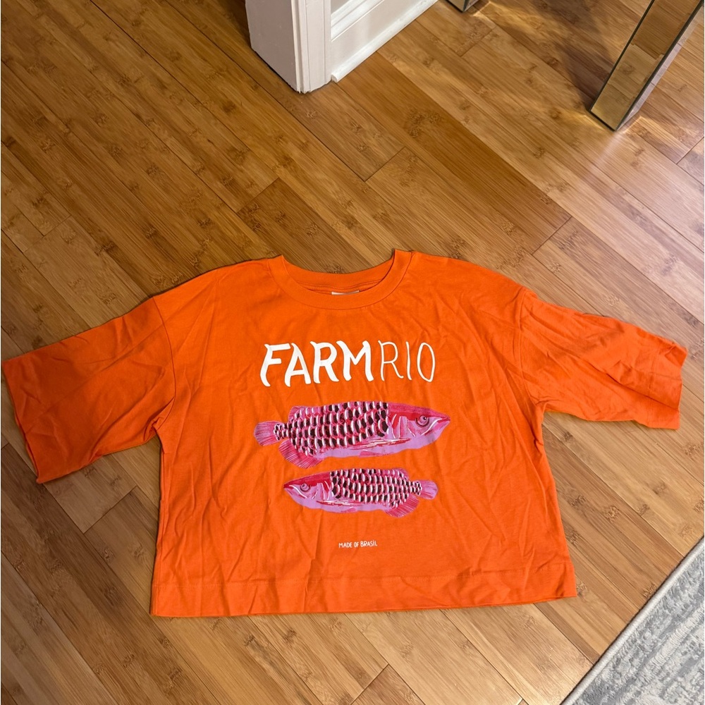 Farm rio orange tshirt